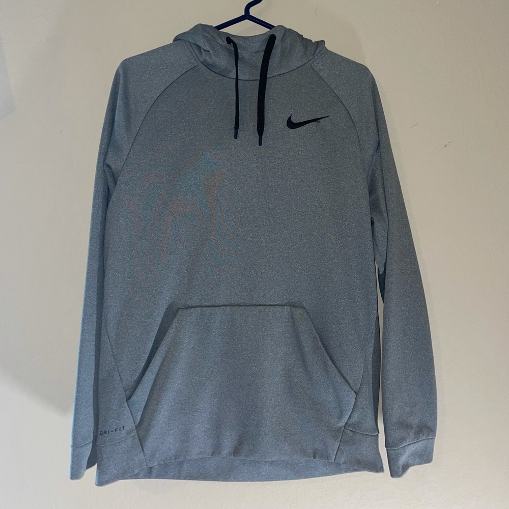 Nike Dri-Fit Grey Hoodie Jacket Men's Medium